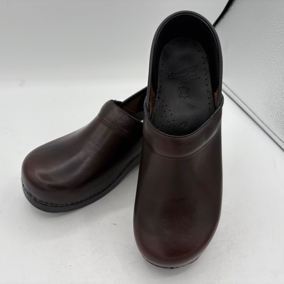 Dansko Cordovan Cabrio Brown Leather Slip On Orthopedic Clog 9.5-10 EU 40 - Picture 3 of 16